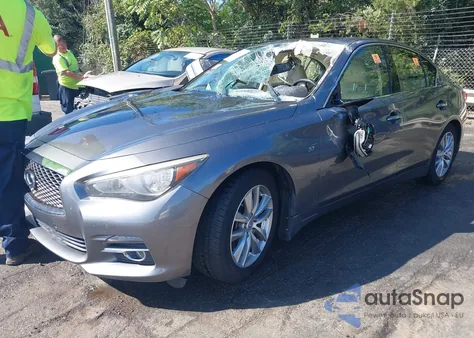 2014 Infiniti Q50 Premium from USA, damaged, VIN JN1BV7AP7EM684322